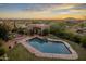 Luxury home with a pool and stunning desert sunset views at 9950 E Sundance Trl, Scottsdale, AZ 85262