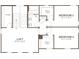 Upstairs floor plan with 3 bedrooms, 1 bath and a loft at 12362 W Marguerite Ave, Avondale, AZ 85323