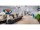 Bright basement with comfortable seating area at 21752 E Estrella Rd, Queen Creek, AZ 85142