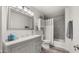 Clean bathroom with updated vanity and mosaic tile at 21752 E Estrella Rd, Queen Creek, AZ 85142