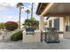 Outdoor kitchen with built-in grill and additional prep space at 3171 N 159Th Ave, Goodyear, AZ 85395