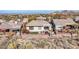 Backyard of a home with a patio and mountain views at 41933 N Crooked Stick Rd, Anthem, AZ 85086