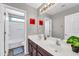 Bathroom with double vanity and a tub at 4628 W Hasan Dr, Laveen, AZ 85339