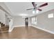 Inviting living room with hardwood floors and plenty of natural light at 4628 W Hasan Dr, Laveen, AZ 85339