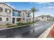 Two story townhome with a driveway and surrounding community view at 4707 S Vapor Dr, Mesa, AZ 85212