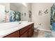 Clean bathroom with updated vanity and beachy decor at 4777 S Fulton Ranch Blvd # 1065, Chandler, AZ 85248