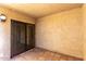 Covered balcony with sliding glass door and tile flooring at 5102 N 31St Pl # 422, Phoenix, AZ 85016