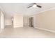 Living room with tile floors and sliding glass door at 5102 N 31St Pl # 422, Phoenix, AZ 85016