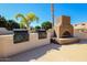 Two built-in BBQ grills and a fireplace at 5830 E Mckellips Rd # 100, Mesa, AZ 85215