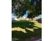 Community backyard with grassy area and mature trees at 5830 E Mckellips Rd # 100, Mesa, AZ 85215