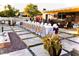 Wonderful backyard with a long table, perfect for entertaining at 6307 E Gelding Dr, Scottsdale, AZ 85254