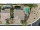 Bird's eye view of house, pool, and surrounding landscape at 9348 E Grandview St, Mesa, AZ 85207