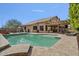 Large swimming pool, spa, and pergola-covered patio at 9348 E Grandview St, Mesa, AZ 85207