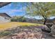 Backyard features a fire pit and flagstone patio at 9843 N 5Th Ave, Phoenix, AZ 85021