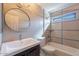 Bathroom with tub, shower, and updated vanity at 14637 N Olympic Way, Fountain Hills, AZ 85268