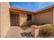Front entry with security door and pathway at 14637 N Olympic Way, Fountain Hills, AZ 85268