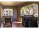 Patio features a Traeger grill and seating area at 15225 N 100Th St # 1208, Scottsdale, AZ 85260