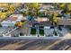 Aerial view of a newly renovated home with a large backyard at 1743 W Butler Dr, Phoenix, AZ 85021