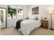 Charming bedroom with large window view, cozy decor, plus accent furniture and decor at 20100 N 78Th Pl # 1040, Scottsdale, AZ 85255