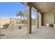 Covered patio featuring a peaceful garden with outdoor seating at 20750 N 87Th St # 1009, Scottsdale, AZ 85255