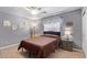 Bedroom with double bed and ceiling fan at 23204 N Paseo Laredo Ln, Peoria, AZ 85383