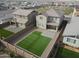 Two-story house, backyard, artificial turf at 26049 S 230Th St, Queen Creek, AZ 85142