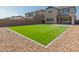 Artificial turf backyard with patio at 26049 S 230Th St, Queen Creek, AZ 85142
