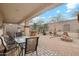 Spacious backyard with a fire pit and patio furniture at 31538 N Larkspur Dr, San Tan Valley, AZ 85143