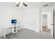 Spacious bedroom with built-in desk and closet at 3376 S 256Th Dr, Buckeye, AZ 85326