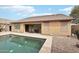 Backyard with private pool and patio at 3376 S 256Th Dr, Buckeye, AZ 85326