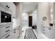 Elegant bathroom with marble vanity, separate shower, and soaking tub at 9290 E Thompson Peak Pkwy # 422, Scottsdale, AZ 85255