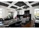 Spacious game room with fireplace,wet bar, and plenty of seating at 9290 E Thompson Peak Pkwy # 422, Scottsdale, AZ 85255