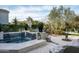 Private hot tub with water feature and adjacent seating area at 9290 E Thompson Peak Pkwy # 422, Scottsdale, AZ 85255