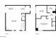 Two-story floor plan with 2 bedrooms and 2 baths at 10426 N 11Th St # 3, Phoenix, AZ 85020