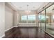 Bright dining room with hardwood floors and a chandelier at 1175 E Copper Holw, Queen Creek, AZ 85140
