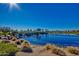 Scenic pond and waterfall landscape at 1175 E Copper Holw, Queen Creek, AZ 85140