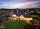Luxury home with pool and expansive backyard, offering stunning sunset views at 1233 E Salado Cir, Mesa, AZ 85203