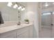 Simple bathroom with white subway tiles and a shower/tub combo at 1233 E Salado Cir, Mesa, AZ 85203