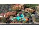 Aerial view of community pool and clubhouse at 16713 W Monterey Way, Goodyear, AZ 85395