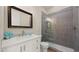 Modern bathroom with a large walk-in shower and white vanity at 19711 W Georgia Ave, Litchfield Park, AZ 85340