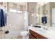 Bathroom with tub, toilet, and single vanity at 2315 S 173Rd Dr, Goodyear, AZ 85338