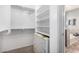 Spacious closet with built-in shelving and drawers at 2315 S 173Rd Dr, Goodyear, AZ 85338