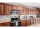 Well-equipped kitchen with stainless steel appliances at 2315 S 173Rd Dr, Goodyear, AZ 85338