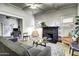 Spacious living room featuring a fireplace and comfortable seating at 531 E Lynwood St, Phoenix, AZ 85004
