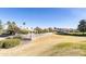 Backyard of home with view of golf course at 563 W Champagne Dr, Chandler, AZ 85248