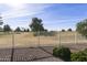 Backyard with golf course view beyond the fence at 563 W Champagne Dr, Chandler, AZ 85248