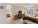Comfortable bedroom with a view of the bathroom and backyard at 563 W Champagne Dr, Chandler, AZ 85248