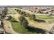 Aerial view of the community golf course at 563 W Champagne Dr, Chandler, AZ 85248