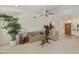 Bright living room with comfy seating and access to backyard at 563 W Champagne Dr, Chandler, AZ 85248