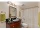 Bathroom with single vanity and shower/tub combo at 7785 E Luke Ln, Scottsdale, AZ 85250